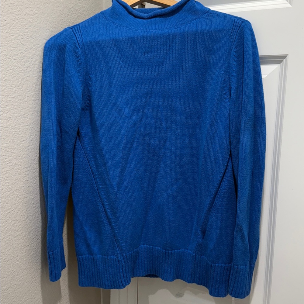 Karen Scott Vibrant Blue Knit Top
